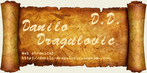 Danilo Dragulović vizit kartica